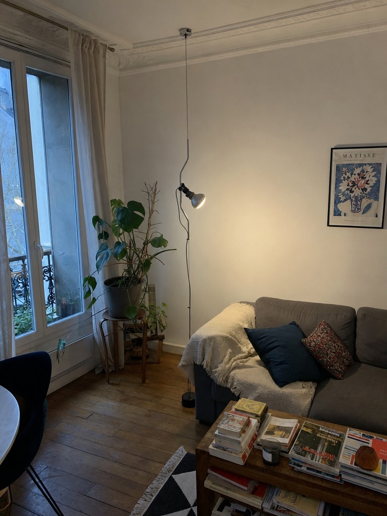 Parentesi lamp in woonkamer