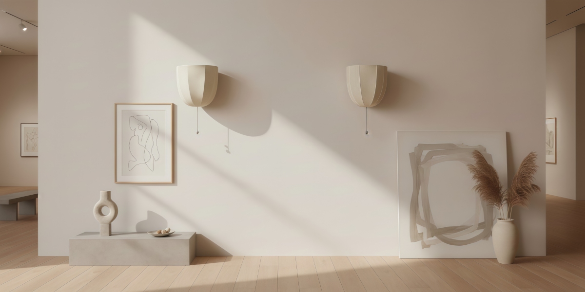 Twee Fablune wandlampen in één kamer