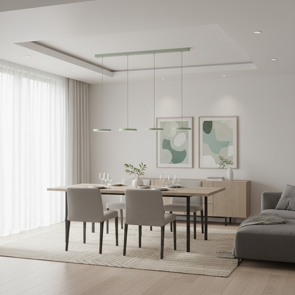 Feranox hanglamp boven een eettafel
