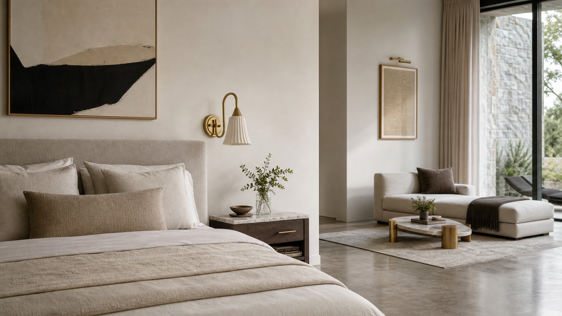 Celvane vintage wandlamp in slaapkamer en woonkamer