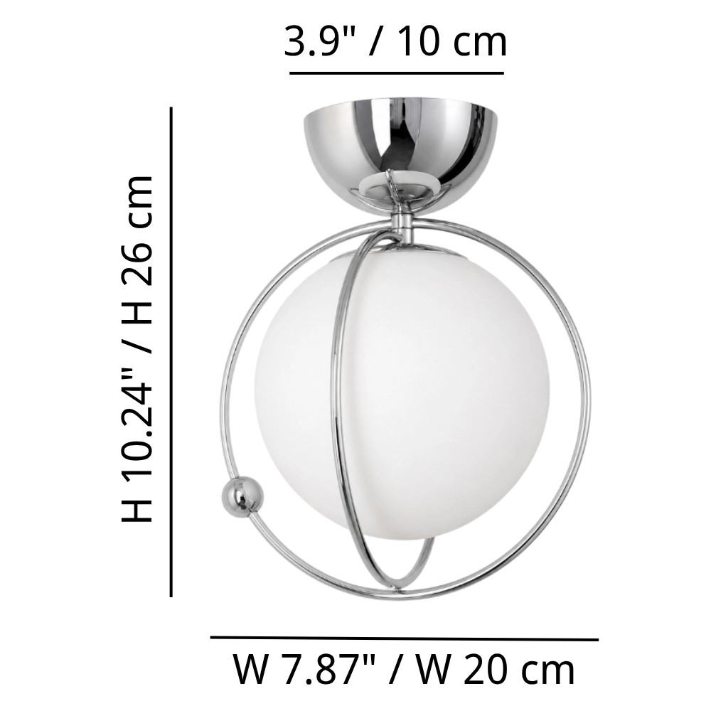 Afmetingen van de Kallera Planet plafondlamp