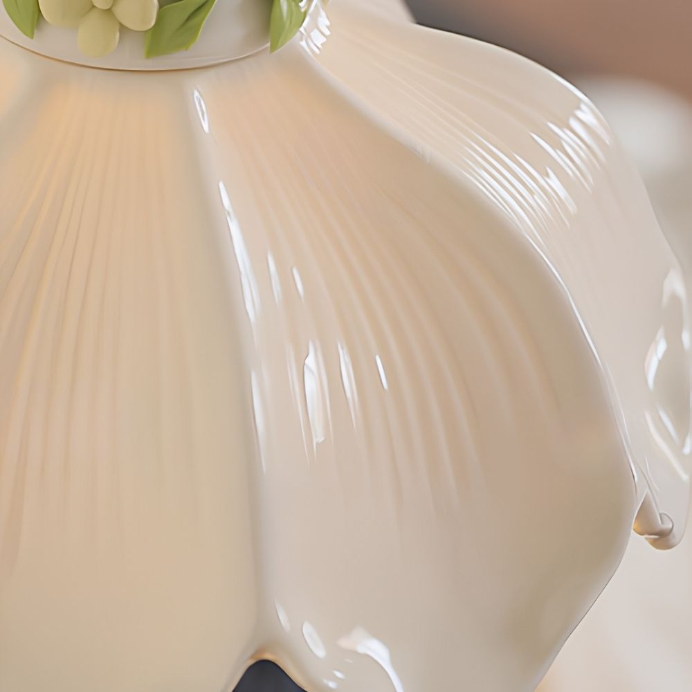 Close-up of glossy petal texture