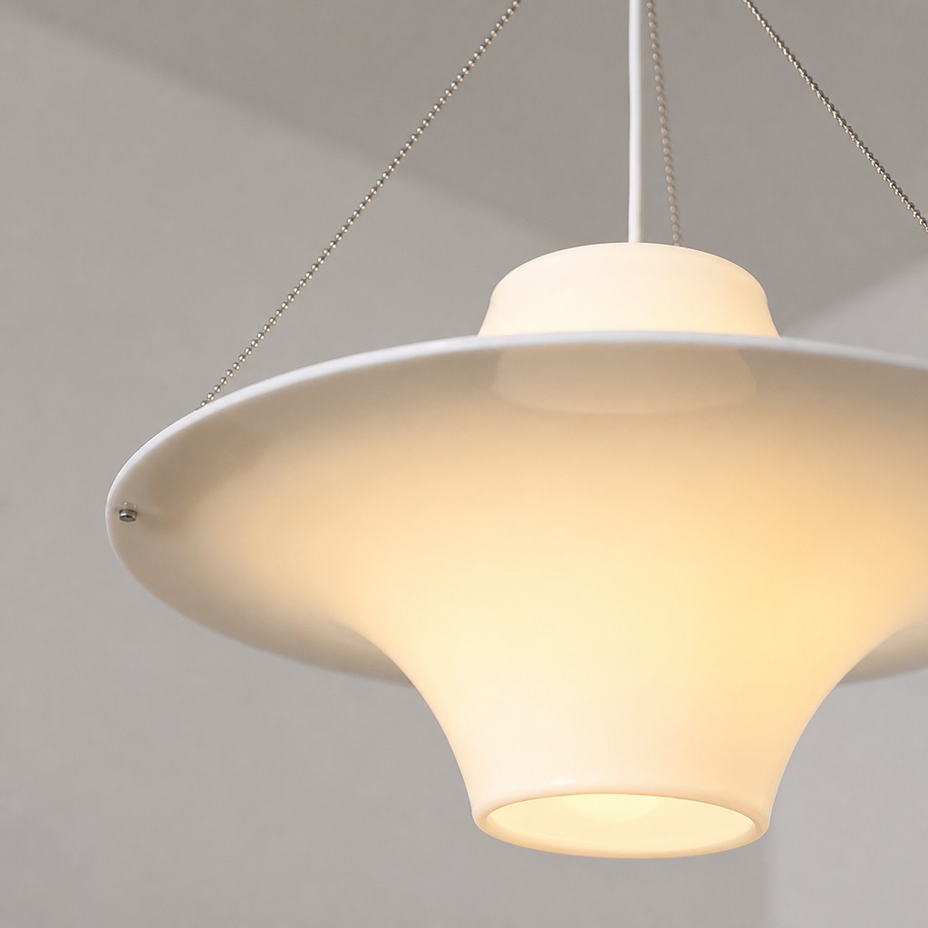 Close-up van de verlichte Saebery hanglamp