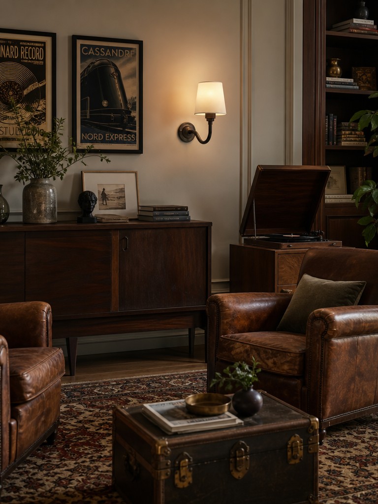 Wandlamp naast bed in vintage stijl