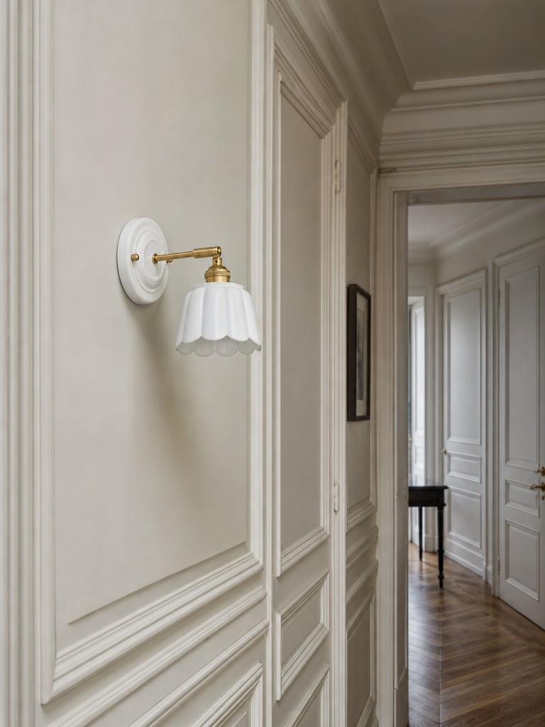 Cienax wandlamp naast een bank in een rustige woonkamer