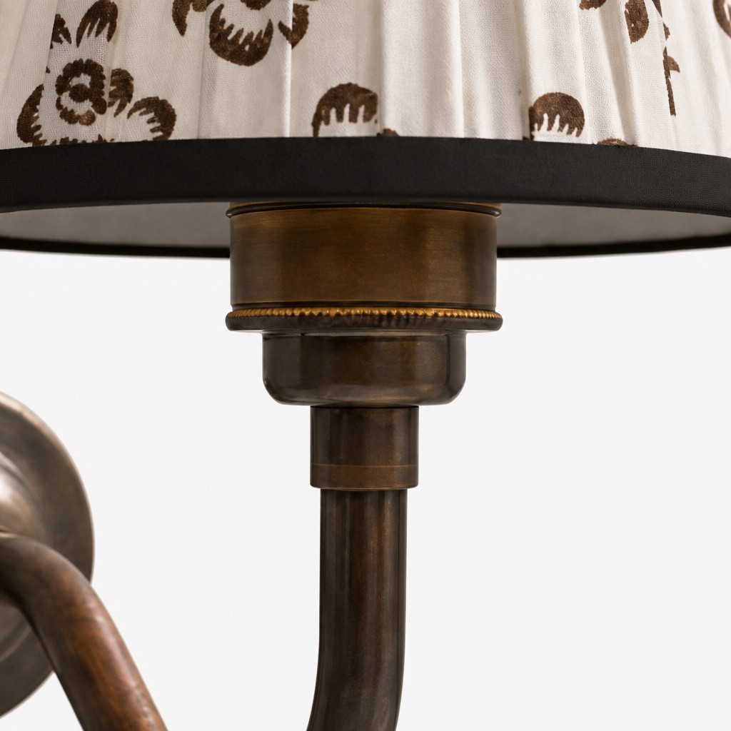 Detail van lampenkap en fitting