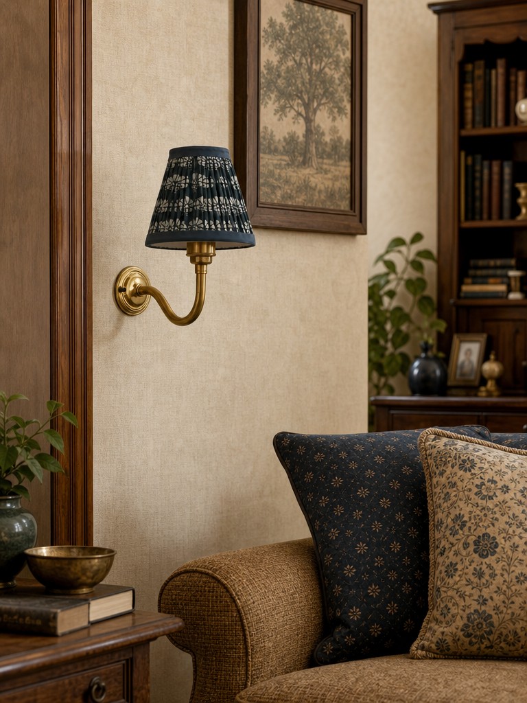 Sfeervolle woonkamer met Cottaloy wandlamp