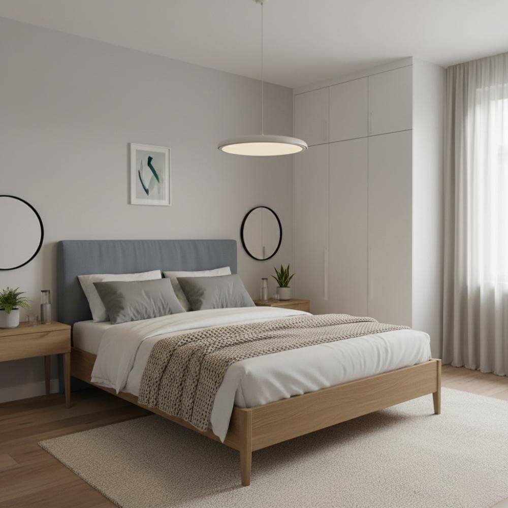 Hanglamp in slaapkamer