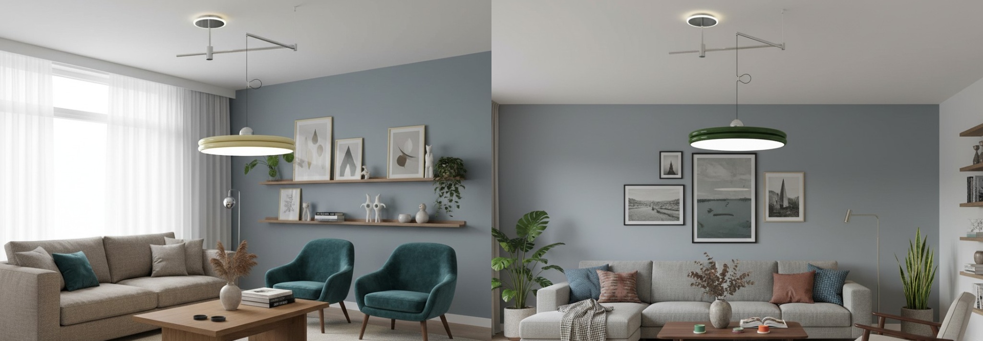 Platte hanglamp