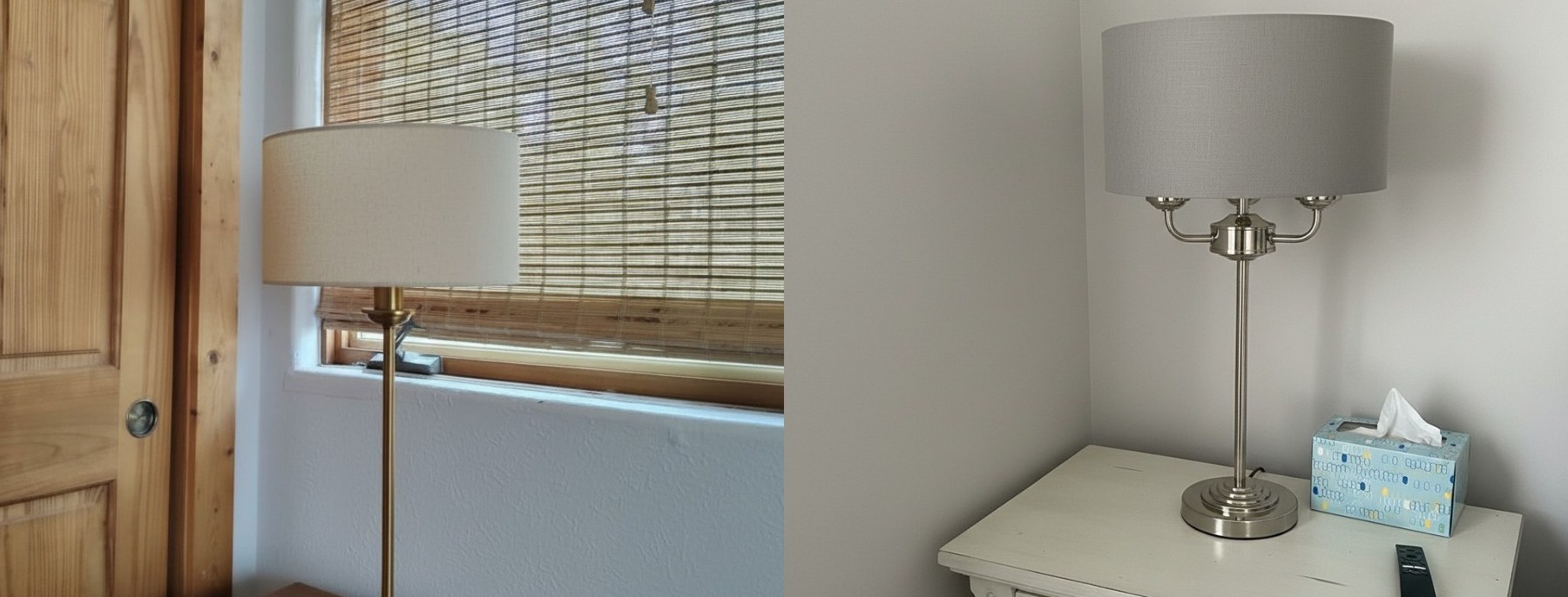 Tela tafellamp bij klanten thuis