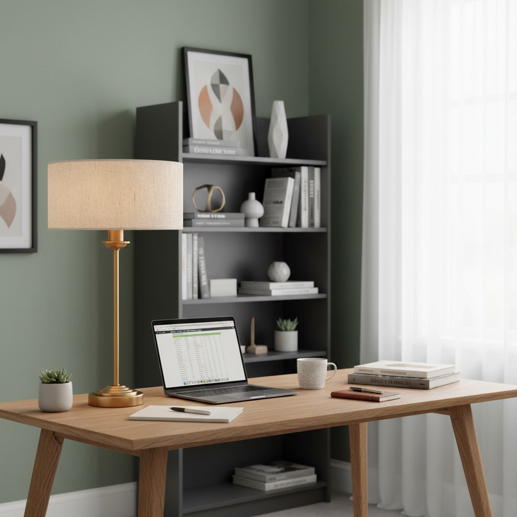 Tela tafellamp op bureau