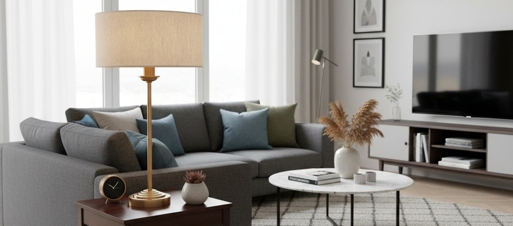 Tela tafellamp in woonkamer