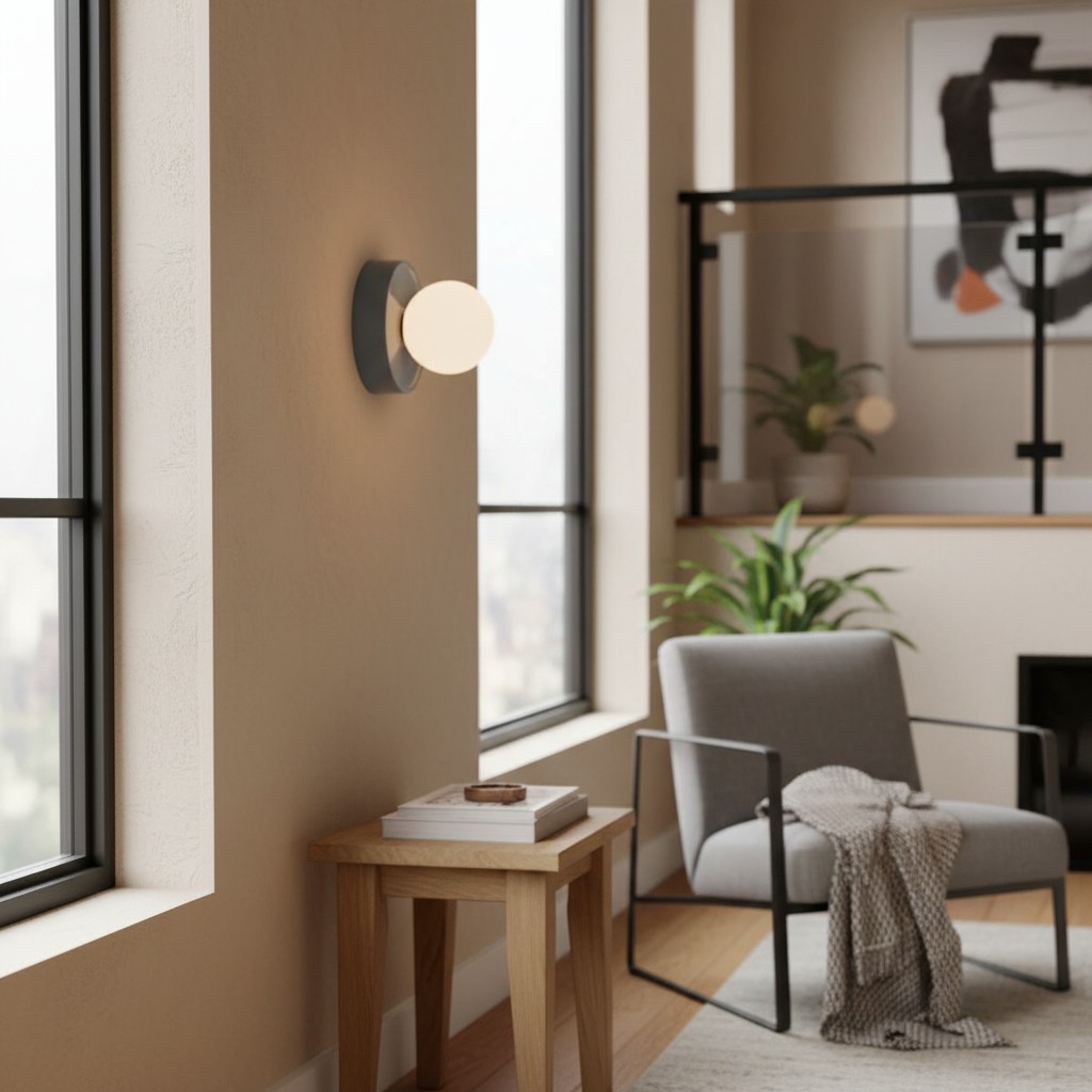 Solna wandlamp bij een raam en leeshoek