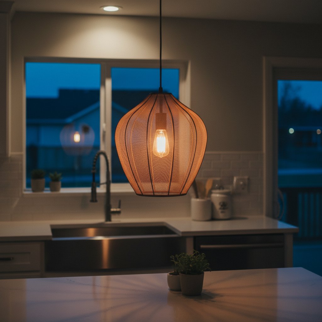 Lumifil hanglamp verlicht in een keuken