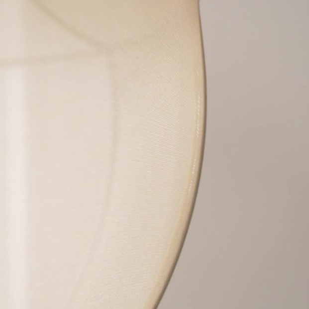 Close-up van de textiel mesh lampenkap