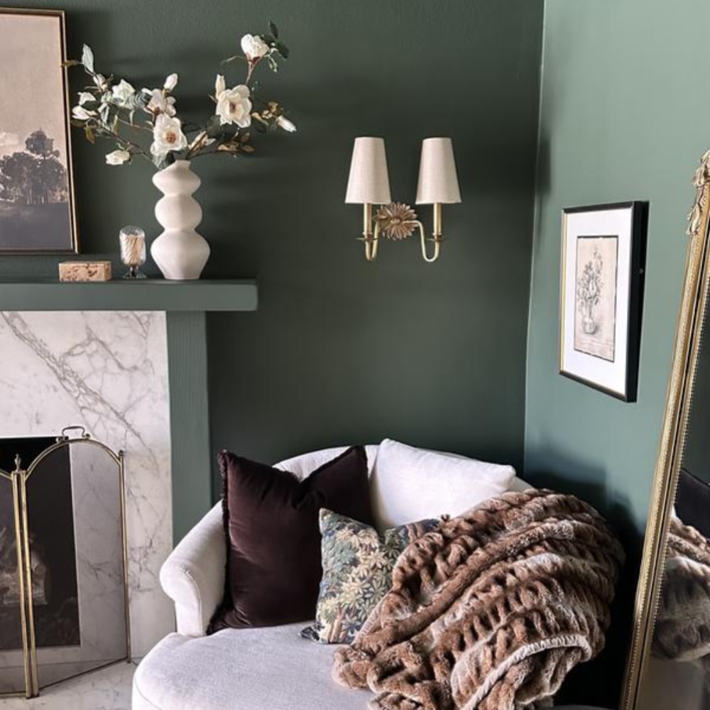 Klantfoto met Duova wandlamp in woonkamer