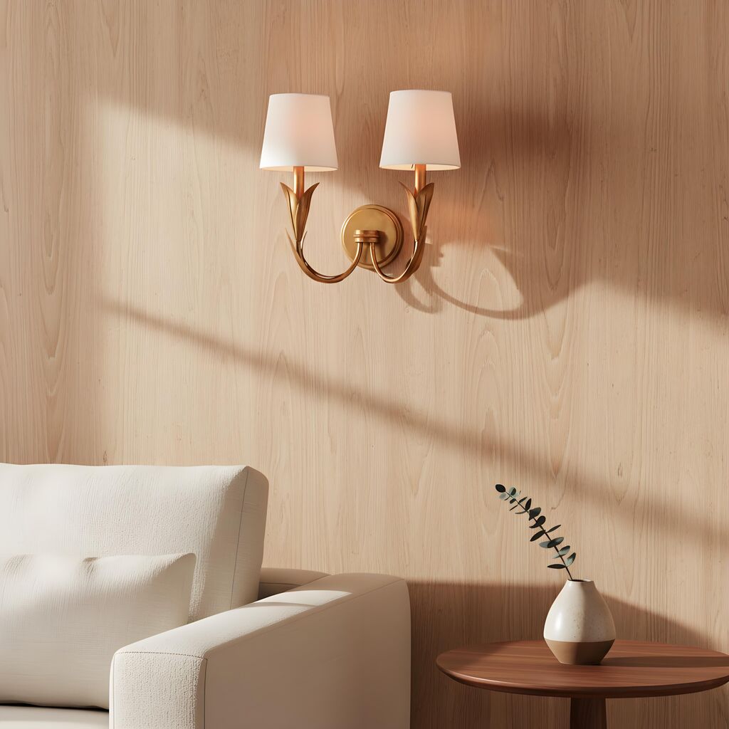 Duova wandlamp in een woonkamer