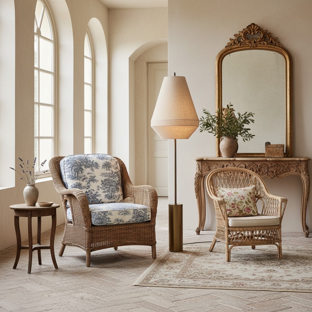 Zalen vloerlamp in interieur
