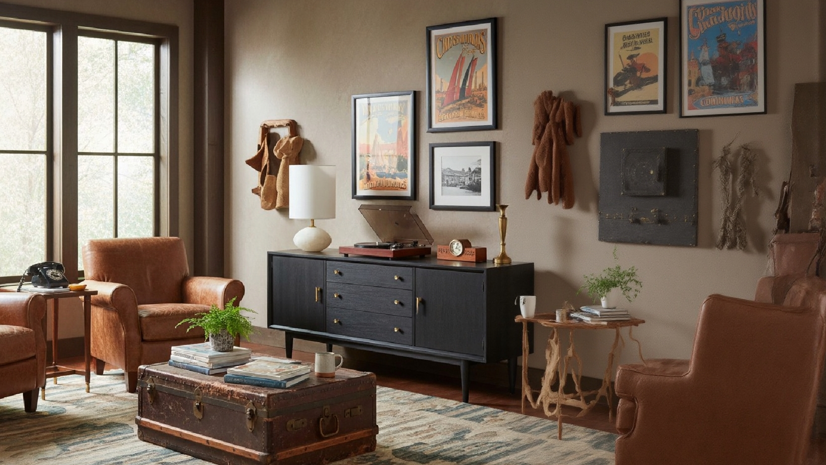 Albi tafellamp in een woonkamer