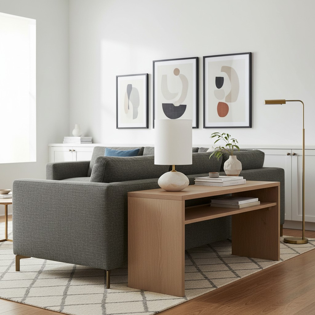 Albi tafellamp in moderne woonkamer