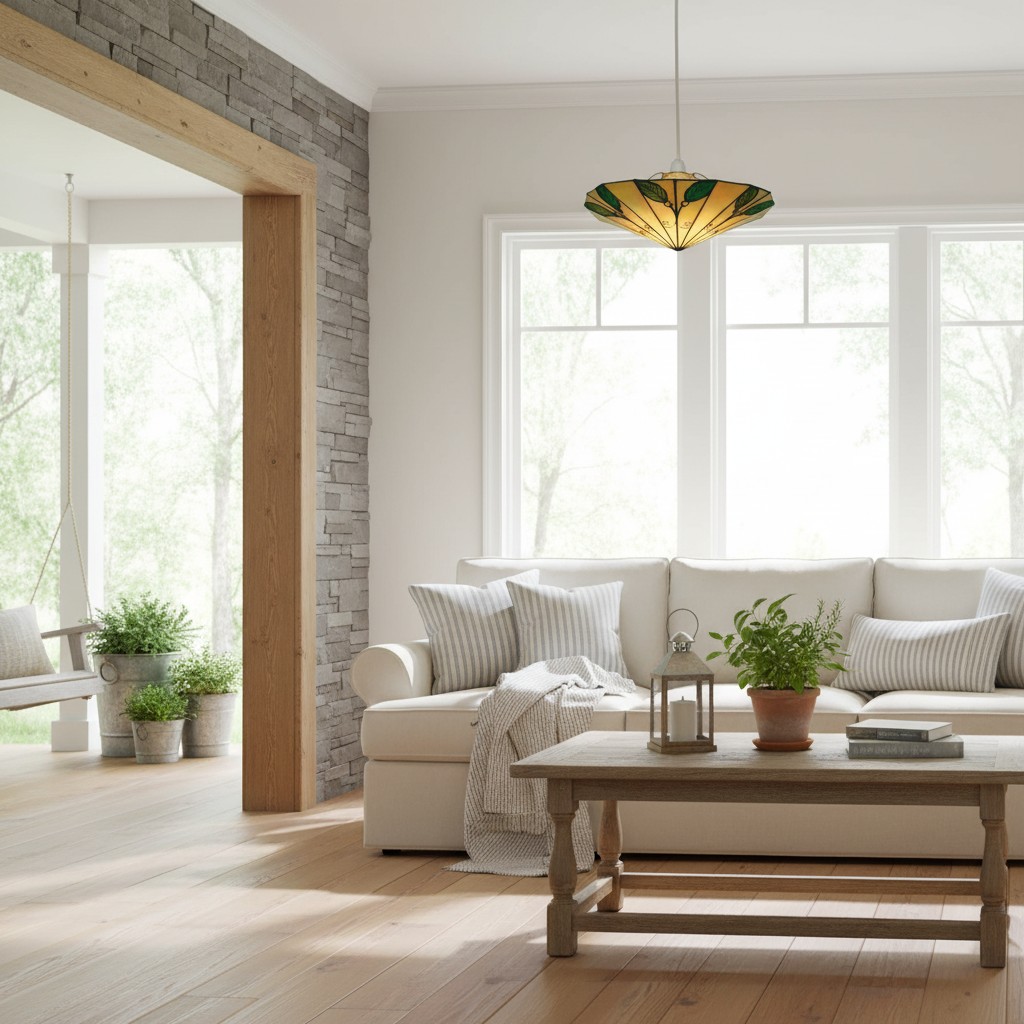 TF Harken hanglamp boven een zithoek