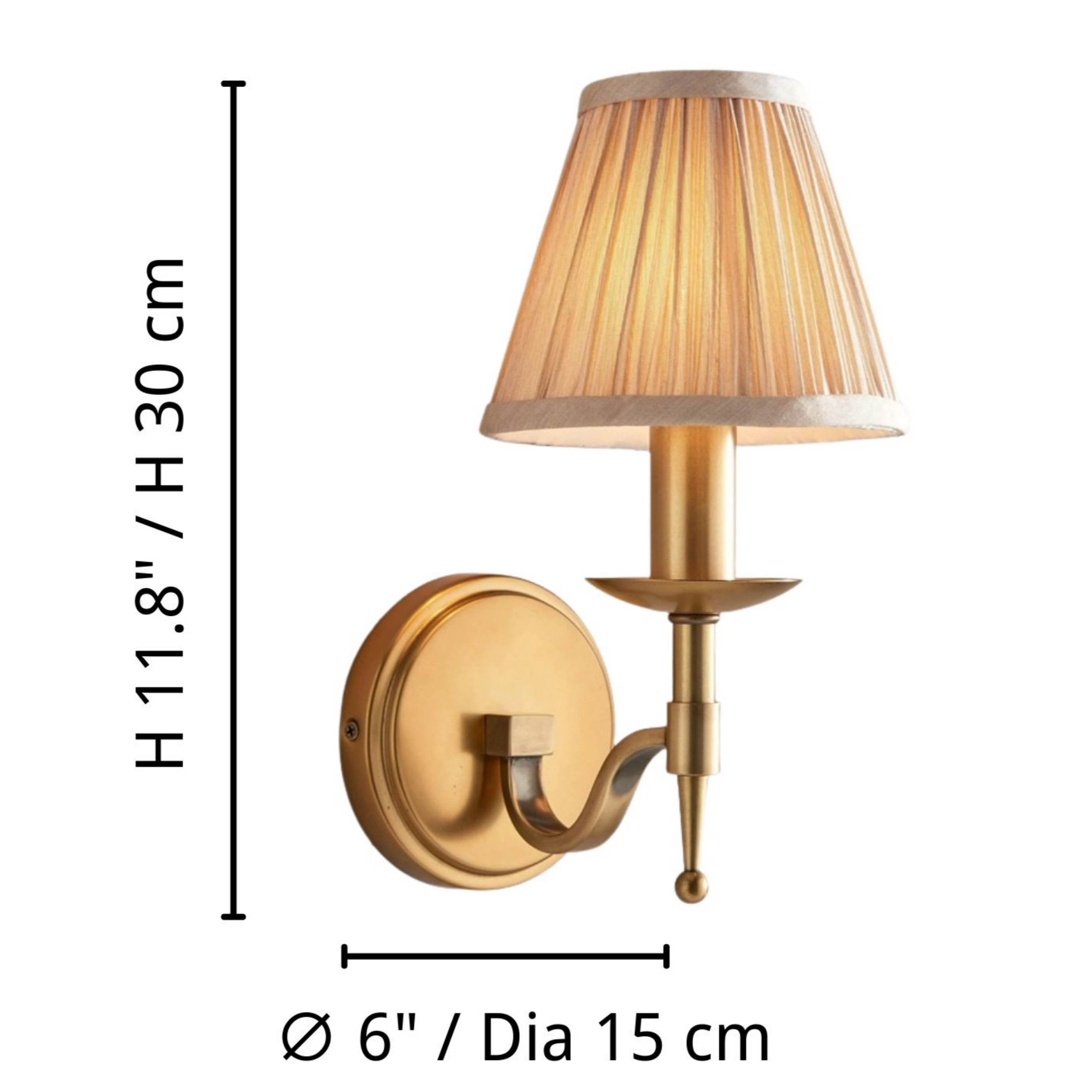 Tela wall light dimensions diagram