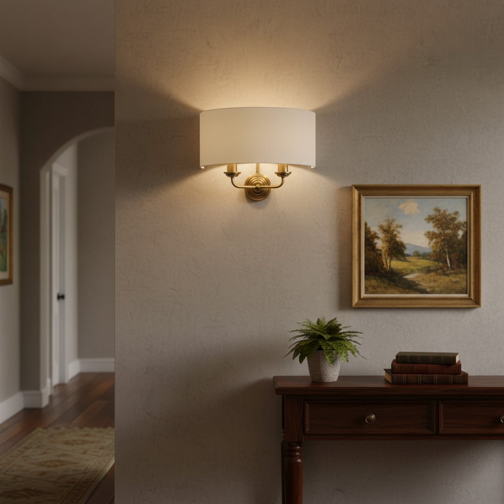 Tela wandlamp in een hal