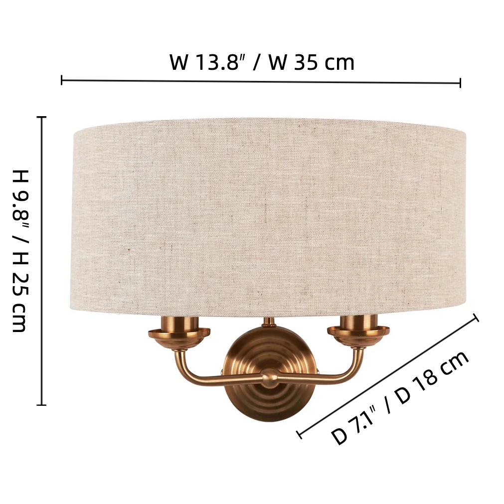 Tela Classic Wall Sconce afmetingen