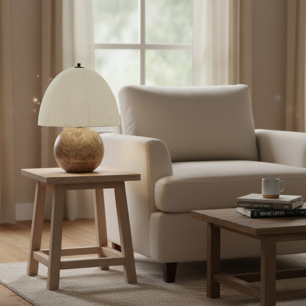 Cordove tafellamp bij een fauteuil