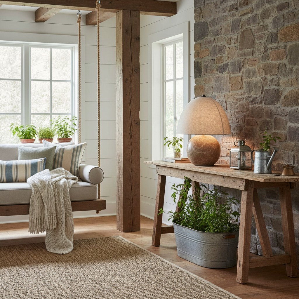 Cordove tafellamp op een houten console