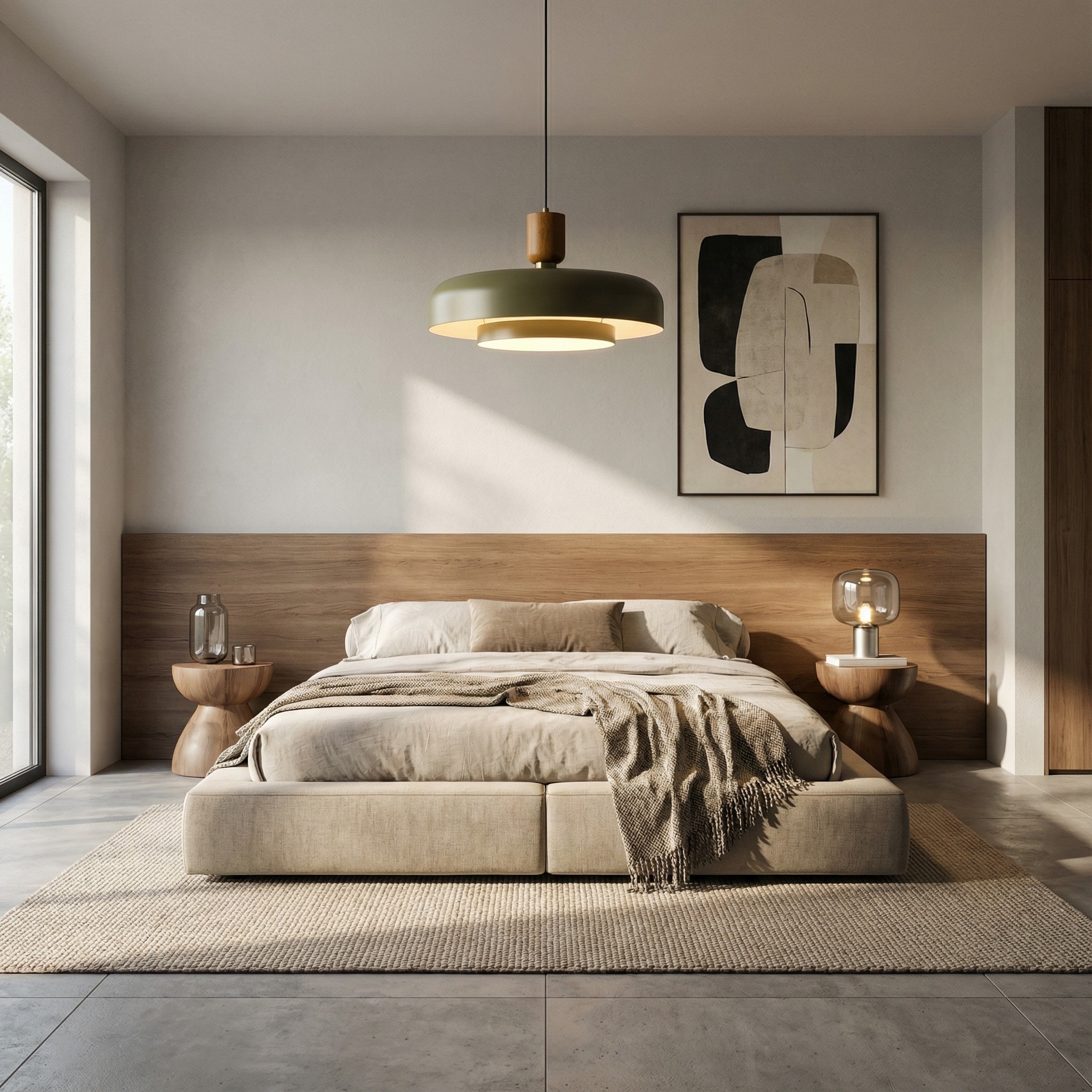 Orbulis pendellamp in slaapkamer