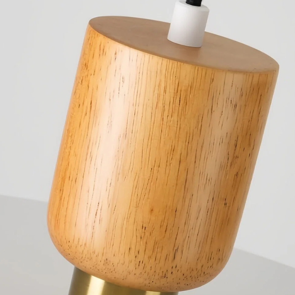 Detail van de houten houder