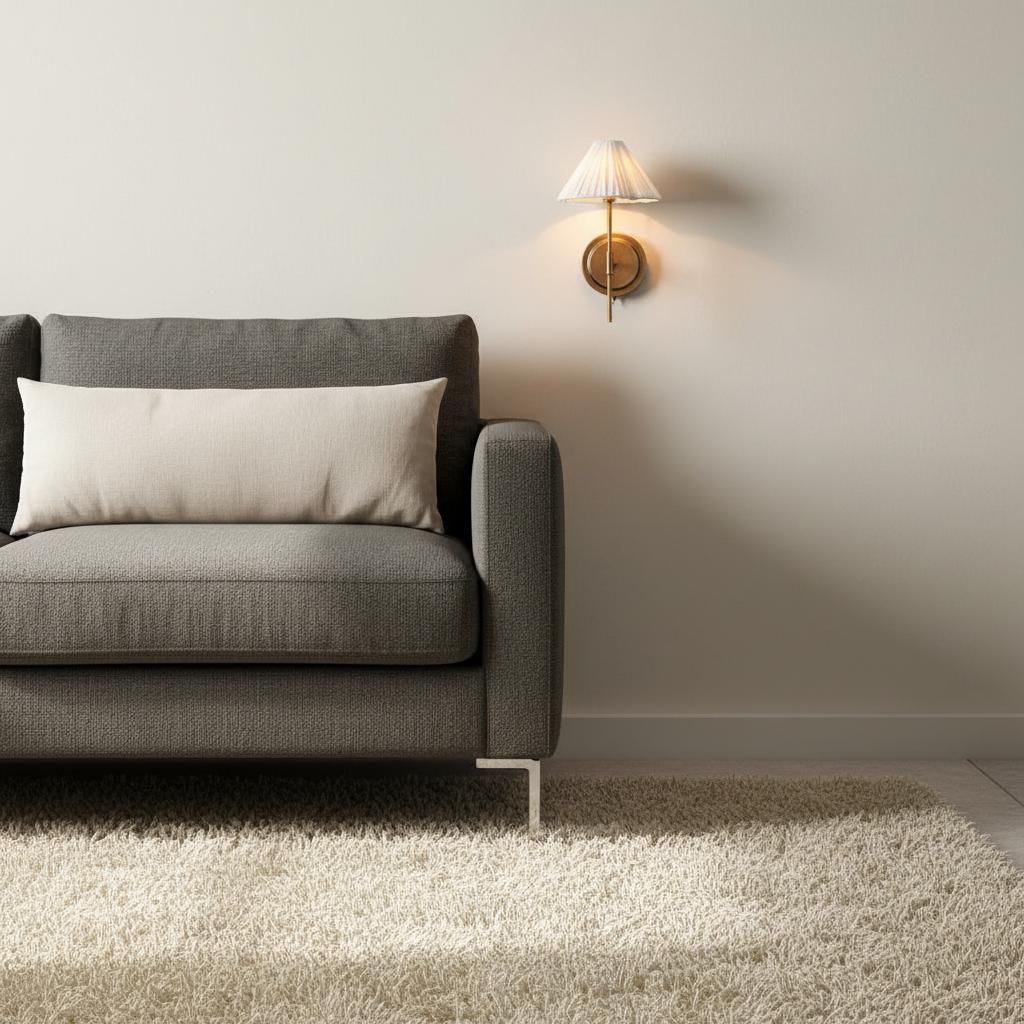 Lindi wandlamp bij bank