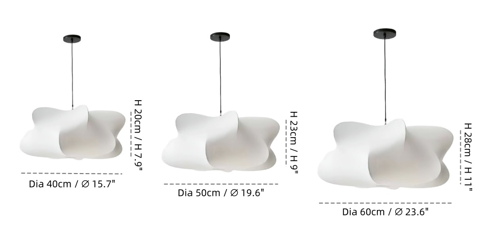 Maatdiagram Elysia hanglamp