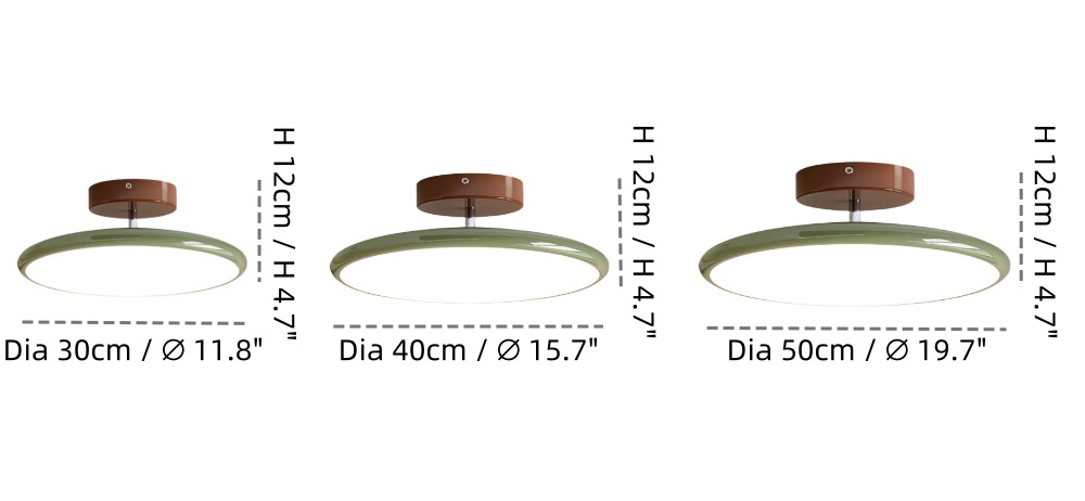 Lola plafondlamp maten