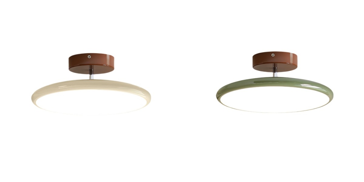 Beige en groene Lola plafondlamp kleuren