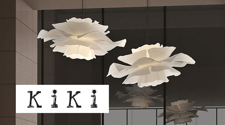 Lotusbloem hanglamp in een echte scène