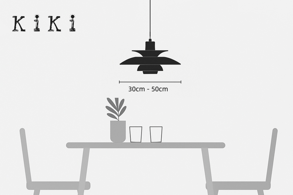 Enkele hanglamp plaatsing