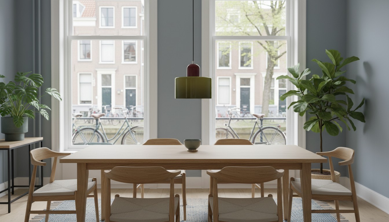 Morandi Cilinder Macaron Glazen Schijfvormige Hanglamp