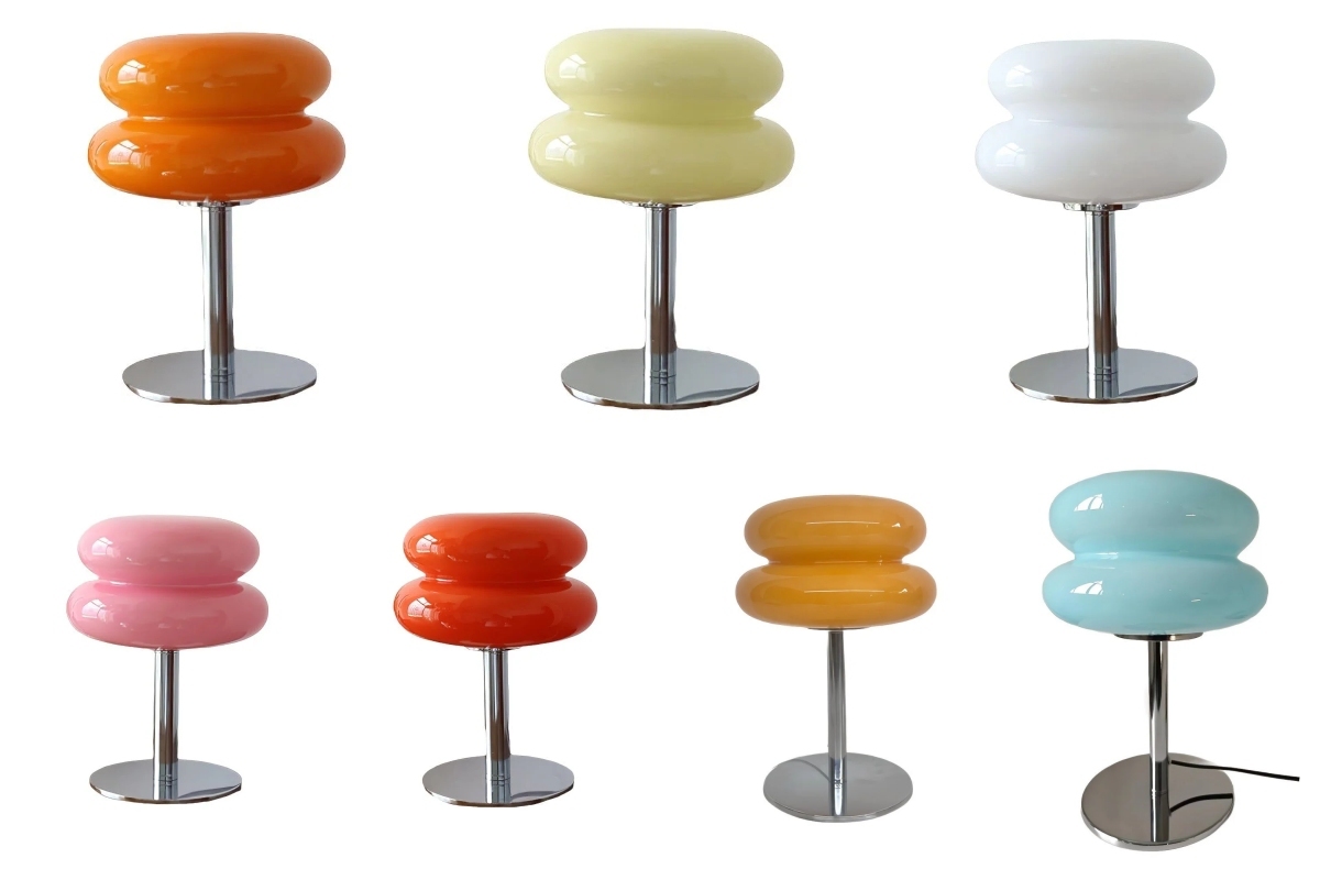 Beschikbare kleuren voor de Lollipop Ripple tafellamp