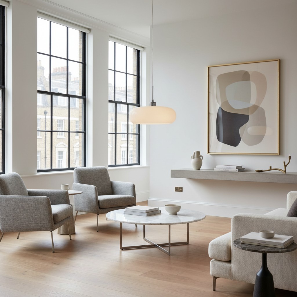 Hanglamp in woonkamer