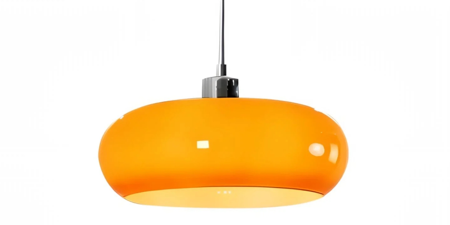 Verbrande sinaasappel kleur hanglamp