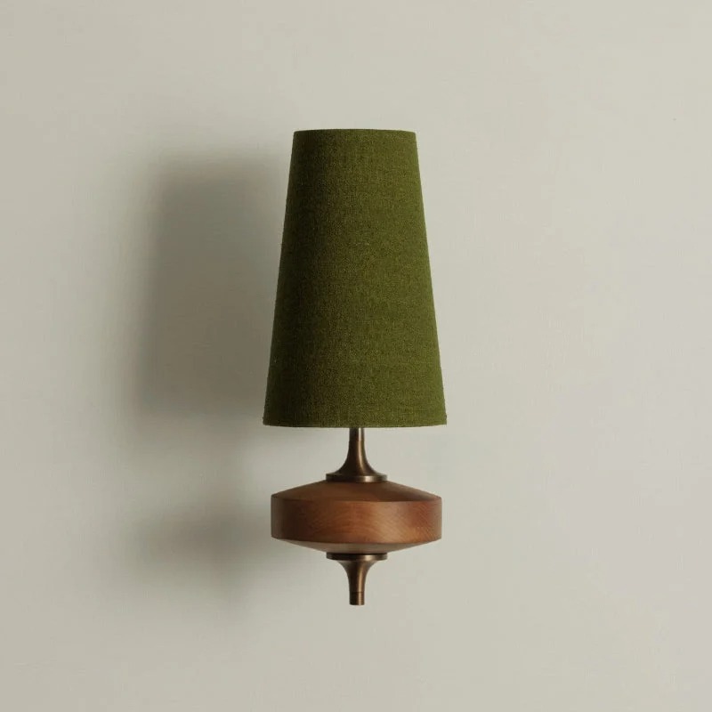 1 Hoofd groene lampenkap