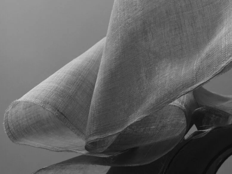 Detail van geplooid linnen
