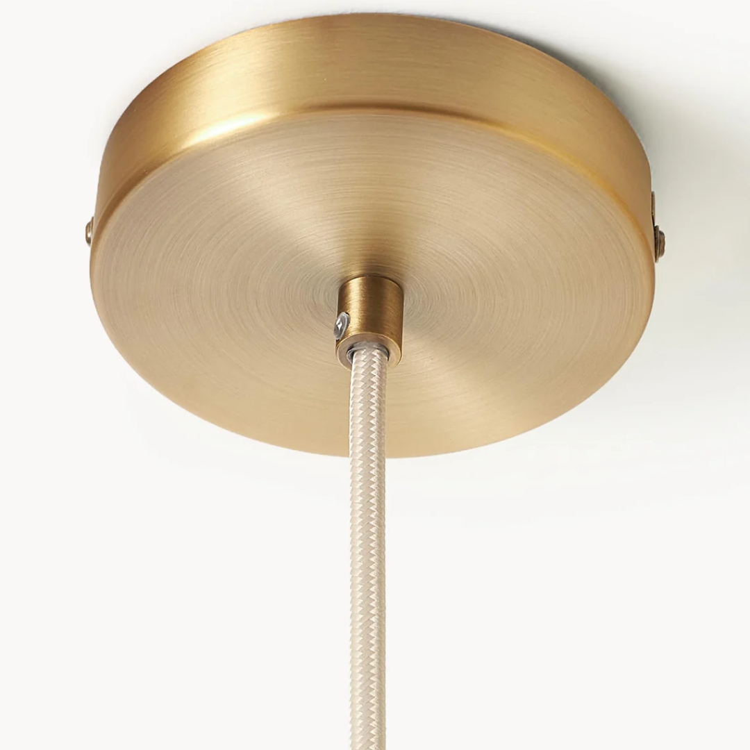 Ontwerpdetail van plafondkap en kabel