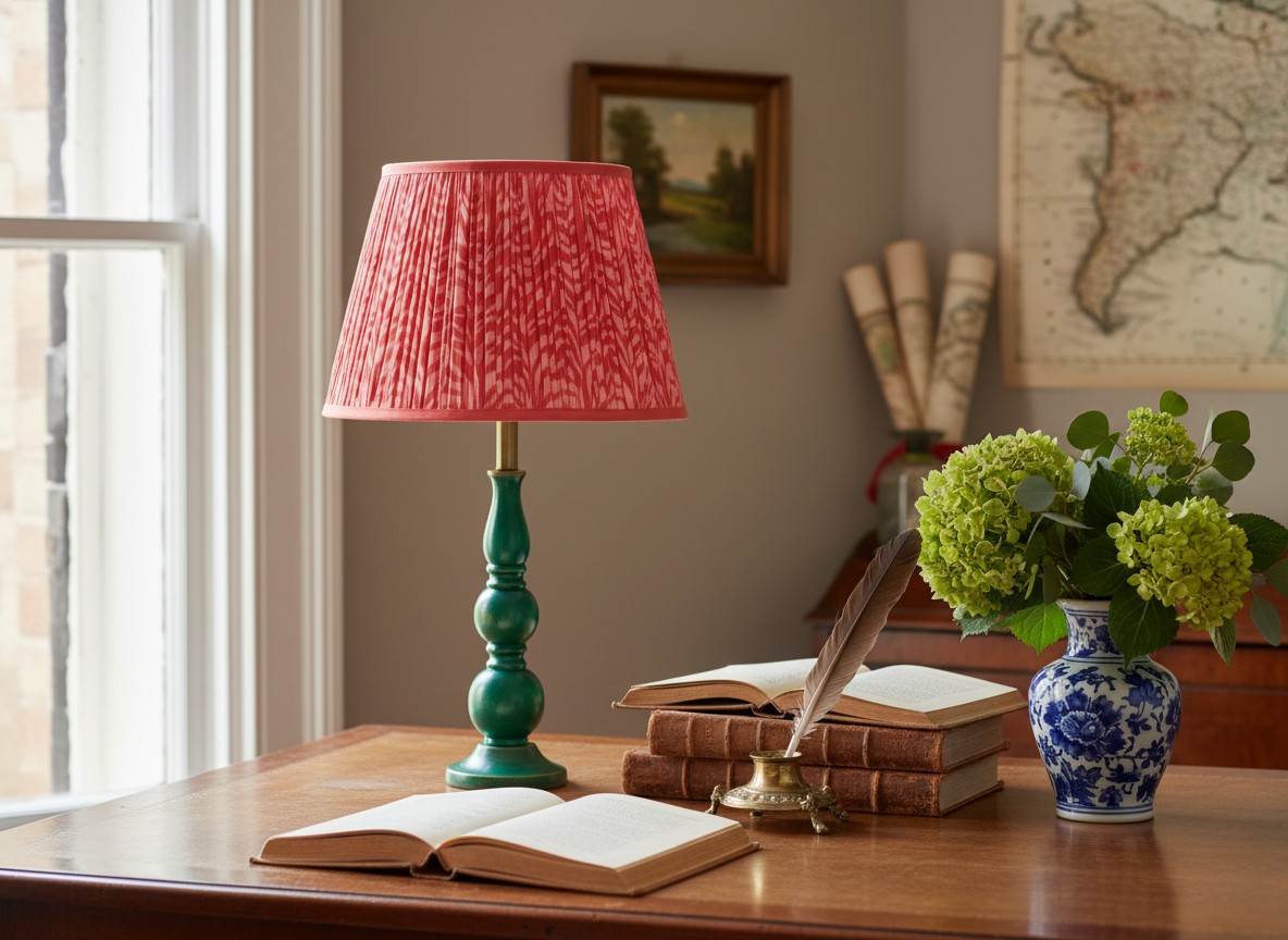 Grainora tafellamp op een houten tafel