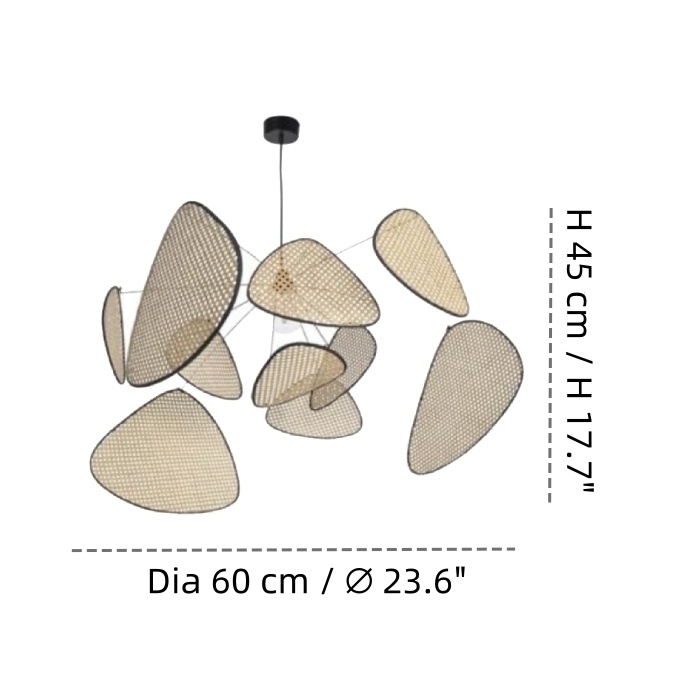 Kroonluchter A Diameter 60 cm × Hoogte 45 cm