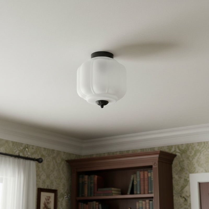 Witte Eloise plafondarmatuur in interieur