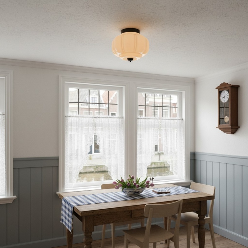 Eloise plafondarmatuur boven tafel