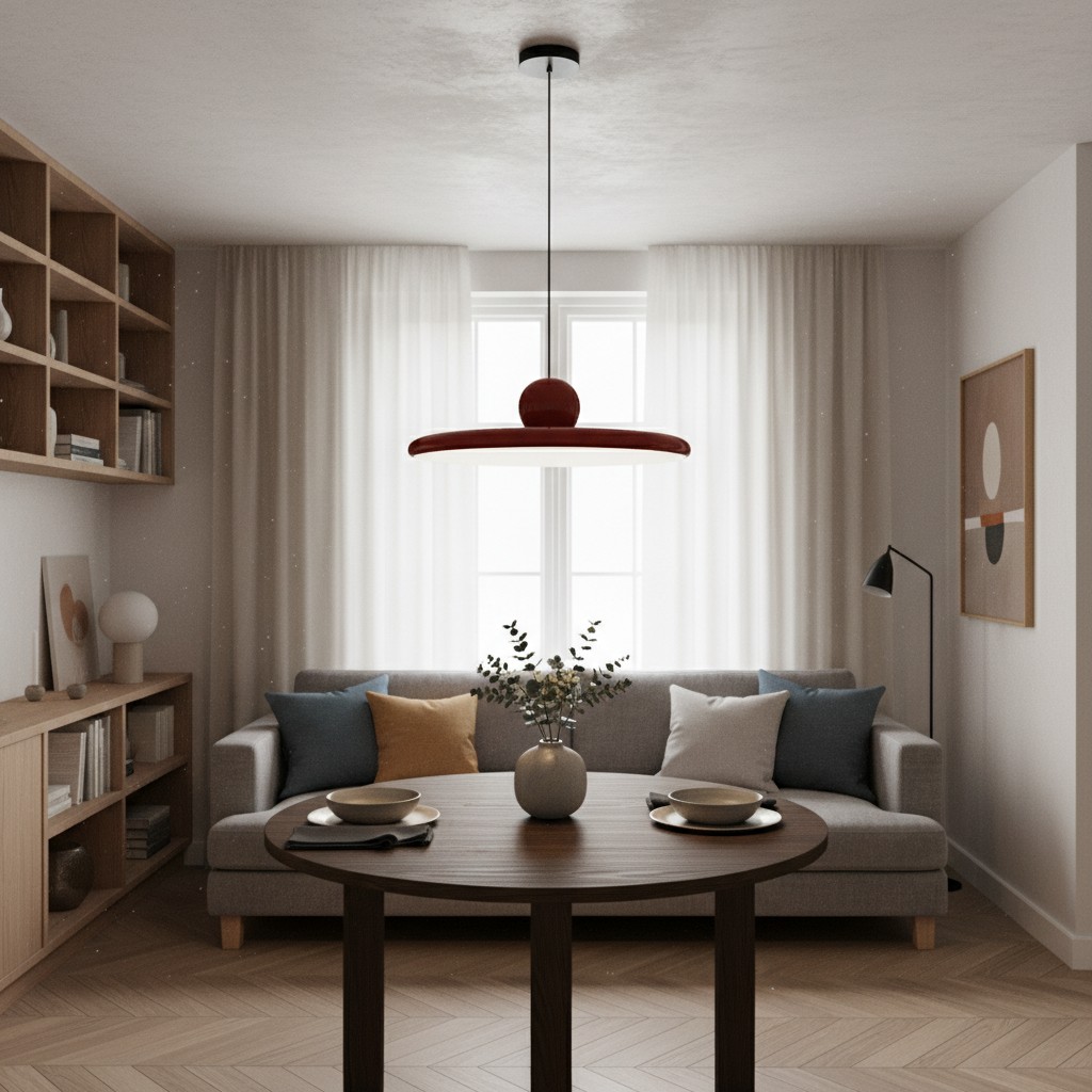 Morandi hanglamp in woonkamer